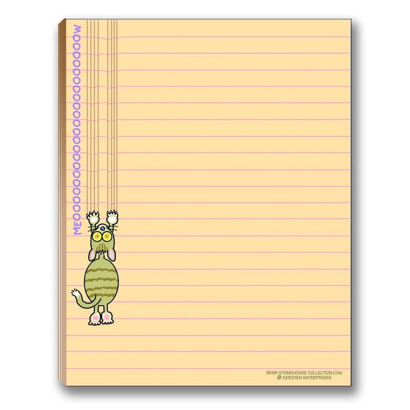 Stonehouse Collection Funny Cat Theme Pads - Assortment #2-4 Assorted Kitty Note Pads - Cat Gifts for cat Lovers - Image 3